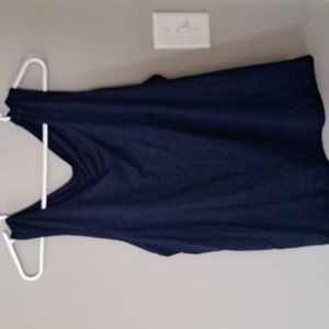 Sleeveless navy blue top size xxl
